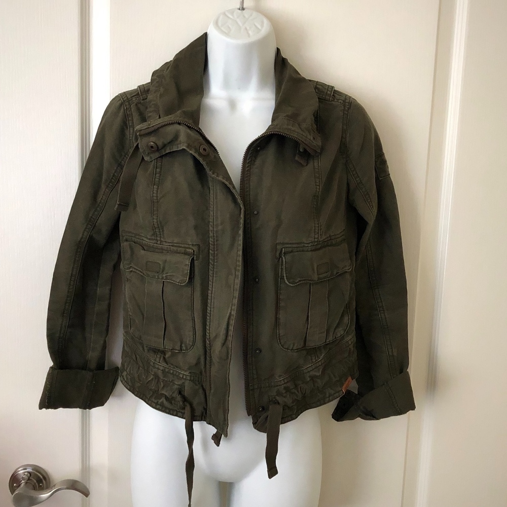 Abercrombie & Fitch Army Green Jacket size XSmall